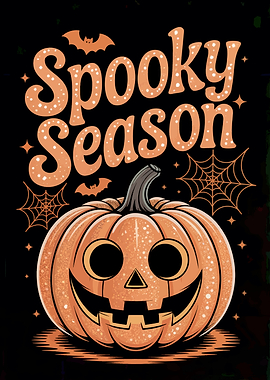 Spooky Season Pumpkin Halloween Art