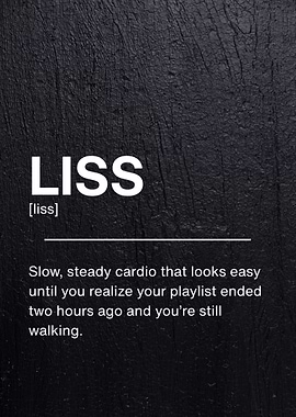 LISS Cardio Funny Definition