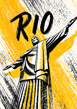 Rio de Janeiro Travel Poster Art