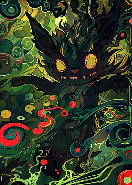 Dark Forest Spirit Illustration