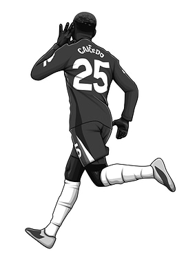 Moisés Caicedo Black and White Version