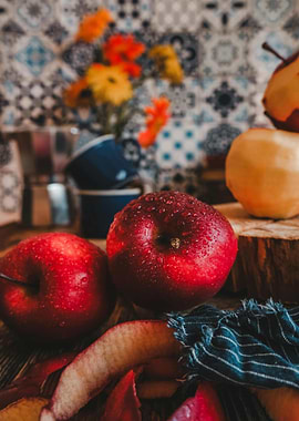 Fresh Apples Still Life