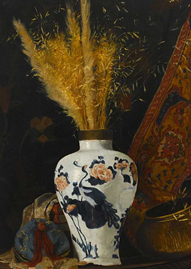 Still Life with Vase and Wheat