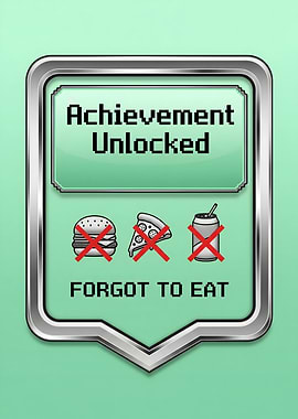 Achievement Unlocked: Forgot to Eat