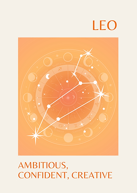 Leo Zodiac Sign Constellation Art