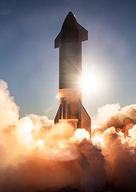 Rocket Launching into Space