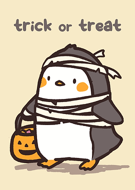 Penguin Mummy Trick or Treat