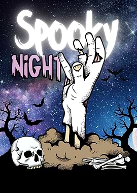 Spooky Night Halloween sky stars