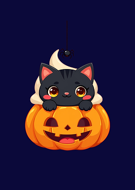 Halloween Cat with