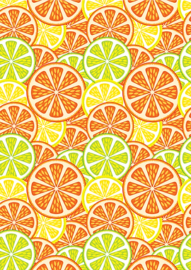 Citrus Fruit Slice Pattern