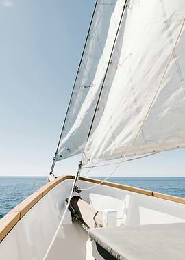 Sailing on a sunny day