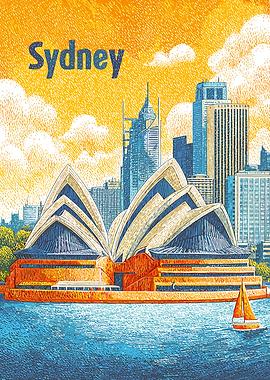 Sydney Travel Poster