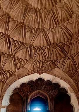 Ornate Ceiling and Archway Interior