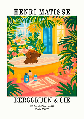 Henri Matisse Dog Bath Art Print