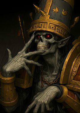 Undead Lich Character Portrait