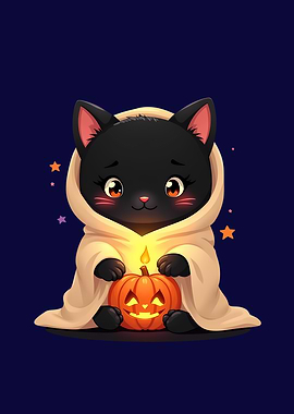 Halloween Cat with