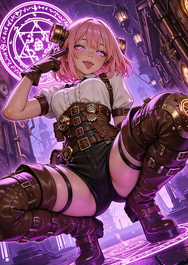 Playful Steampunk Mage