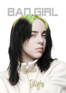 Billie Eilish Portrait - Bad Girl