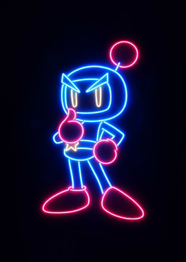 Bomberman Neon Glow