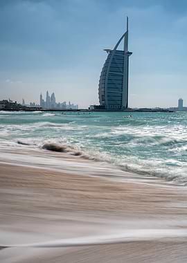 Burj Al Arab from the beach