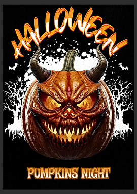 Halloween Pumpkin Devilish Night