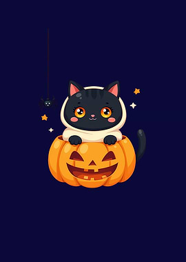 Halloween Cat with