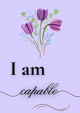 I am capable floral art