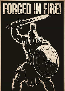 Forged in Fire Warrior Poster