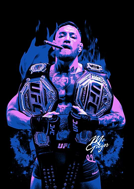 Conor McGregor UFC Champion Art