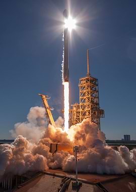 Rocket Launching into Space