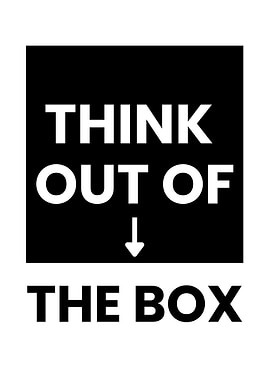 Think Out of the Box Motivational Quote