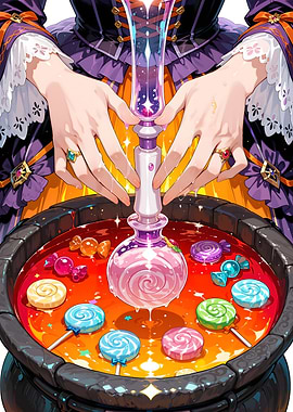 Halloween Candy Witch's Potion