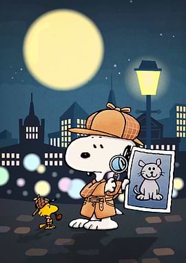 Snoopy and Woodstock as Detectives