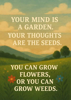 Mind Garden Inspirational Art