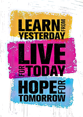 Inspirational Quote: Learn, Live, Hope