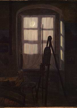 Artist's Studio by Moonlight
