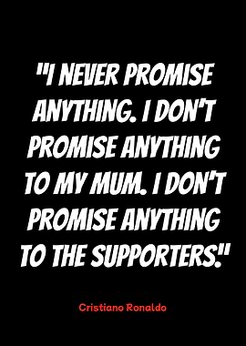 cristiano ronaldo quote on black background