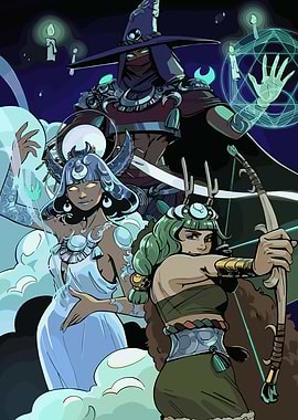 Fantasy Character Game Illustration