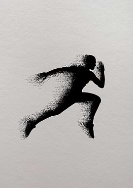 Silhouette of a Runner