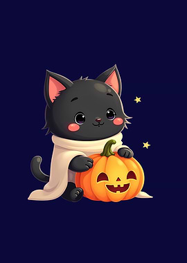 Halloween Cat with