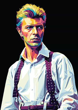 David Bowie Pop Art Portrait