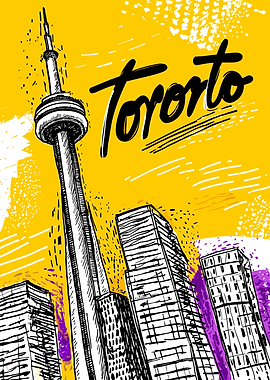 Toronto Cityscape Illustration