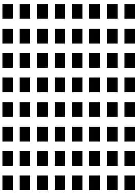 Black Squares on White Grid Pattern