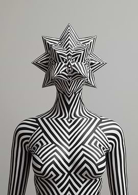 Abstract Body Art: Geometric Patterns