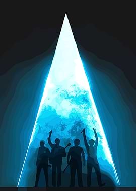 Band Silhouette Under Spotlight