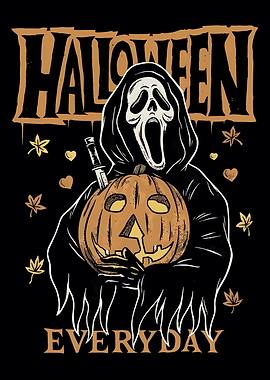 Halloween Everyday Ghostface Pumpkin