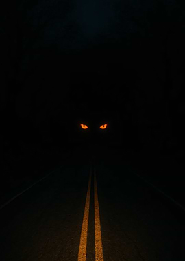 Eyes in the Dark Road