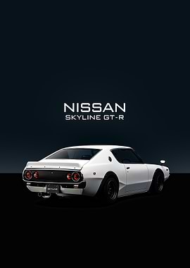 Nissan Skyline GT-R White Car