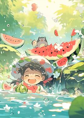 Summer Fun Watermelon Friends