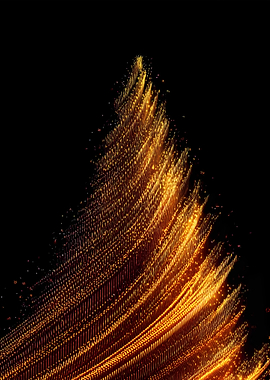 Golden Christmas Tree